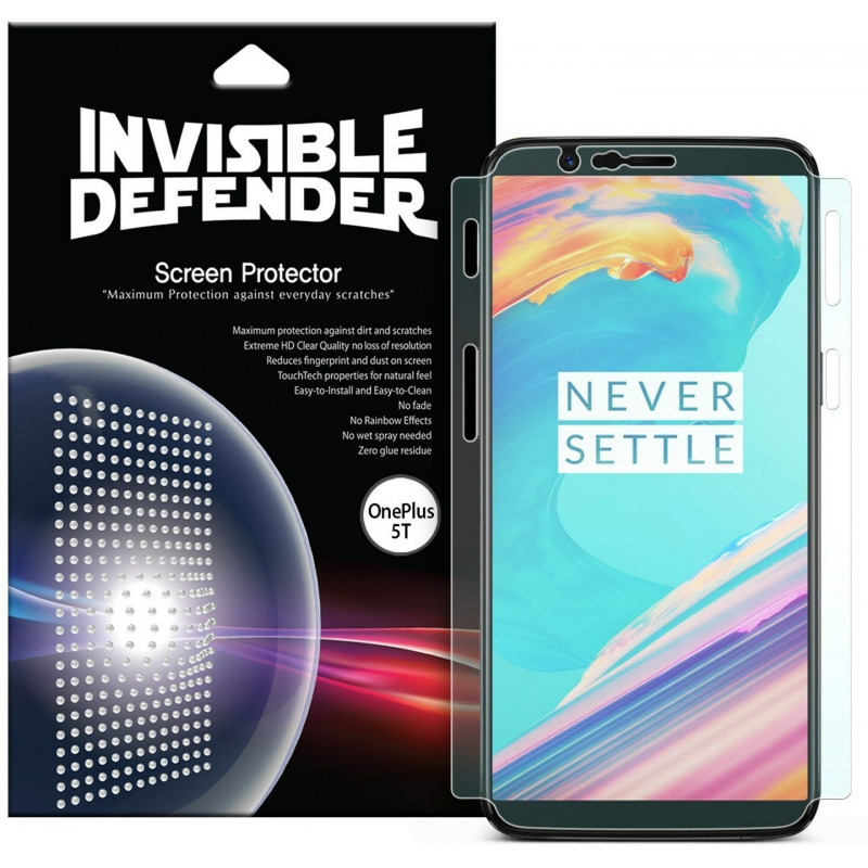 Folia Ringke Invisible Defender OnePlus 5T Case Friendly