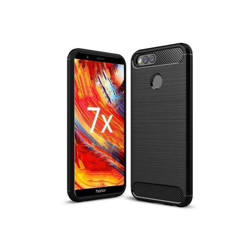 HS Case SOLID TPU Huawei Honor 7X Black + Screen protector
