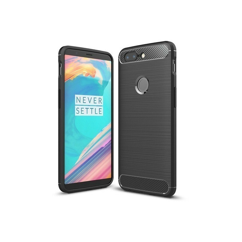 HS Case SOLID TPU OnePlus 5T Black + Screen protector