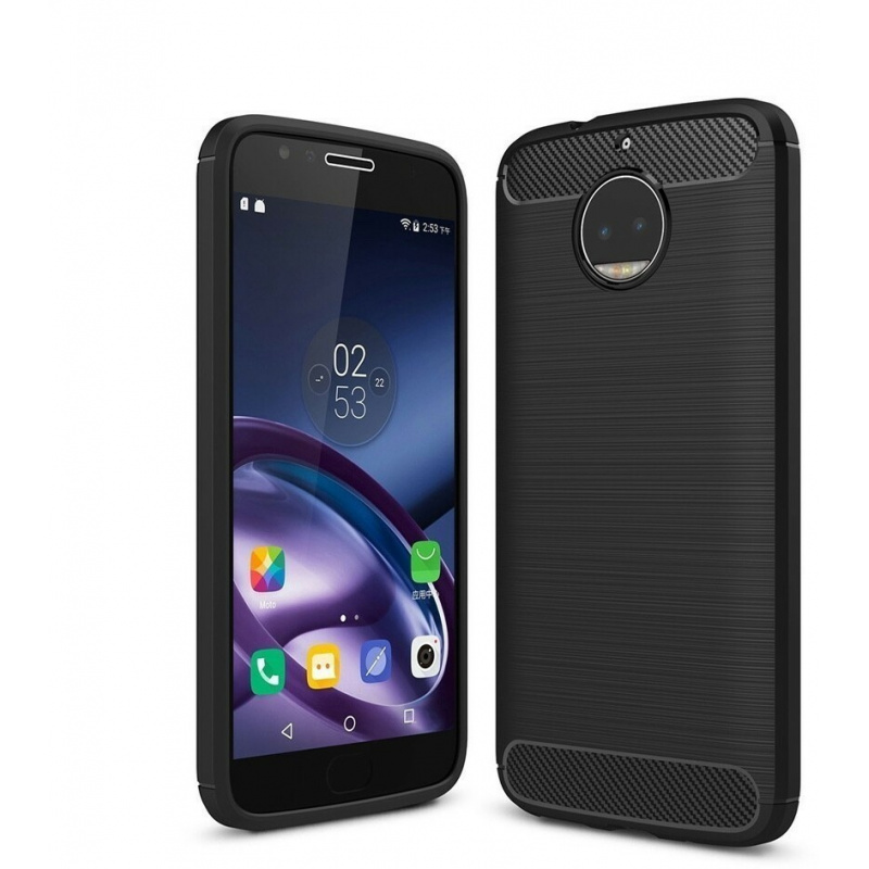 Etui HS Case SOLID TPU Moto G5S Plus Black + Szkło