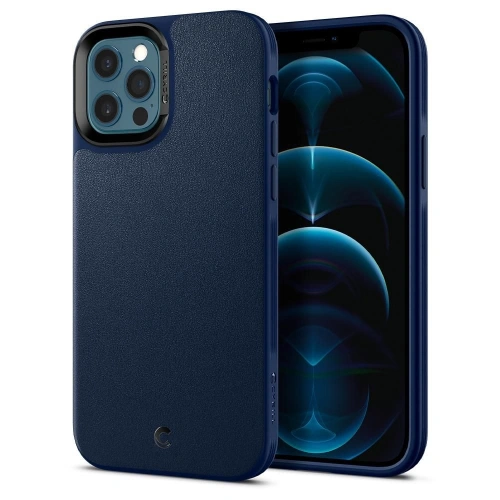 Kup Etui Spigen Ciel Leather Brick Apple iPhone 12/12 Pro Navy - SPN1383NAV - {ean13} - Sklep Home Screen