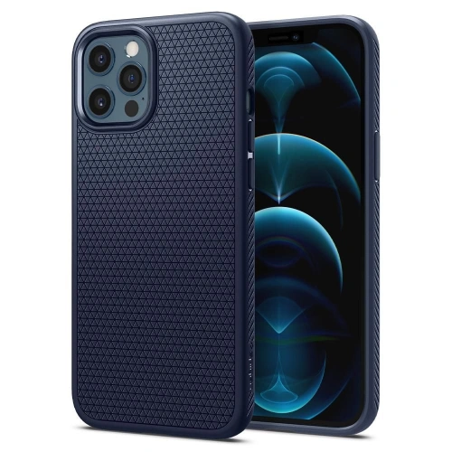 Kup Etui Spigen Liquid Air Apple iPhone 12 Pro Max Námořnická modř - SPN1384BLU - {ean13} - Sklep Home Screen