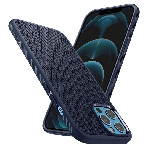 Kup Etui Spigen Liquid Air Apple iPhone 12 Pro Max Navy Blue - SPN1384BLU - {ean13} - Sklep Home Screen