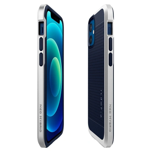 Buy Spigen Neo Hybrid Apple iPhone 12 mini Satin Silver - SPN1385BLU - {ean13} - Home Screen Store Europe
