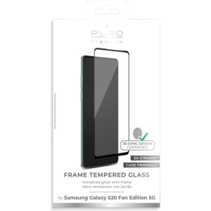 Kup Szkło hartowane PURO Frame Tempered Glass Samsung Galaxy S20 FE (czarna ramka) - PUR372BLK - {ean13} - Sklep Home Screen