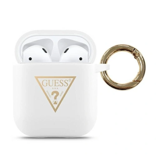 Kup Guess Apple Tasche GUACA2LSTLWH AirPods Hülle weiß/weiß Silikon Dreieck Logo - GUE774WHT - {ean13} - Sklep Home Screen