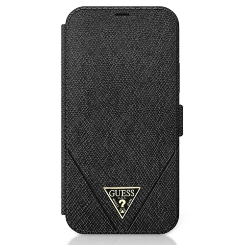 Kup Etui Guess GUFLBKP12LVSATMLBK Apple iPhone 12 Pro Max černý/black book Saffiano - GUE777BLK - {ean13} - Sklep Home Screen