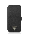 Etui Guess GUFLBKP12LVSATMLBK Apple iPhone 12 Pro Max černý/black book Saffiano