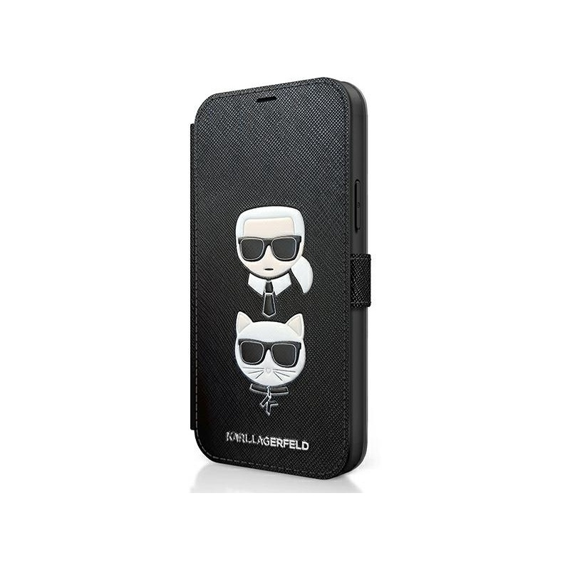 Kup Etui Karl Lagerfeld KLFLBKP12MSAKICKCBK Apple iPhone 12/12 Pro czarny/black book Saffiano Karl & Choupette - 3700740492222 - KLD411BLK - Homescreen.pl