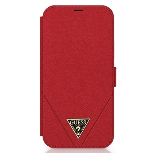 Kup Guess Apple Tasche GUFLBKP12LVSATMLRE iPhone 12 Pro Max rot/rot Buch Saffiano - GUE779RED - {ean13} - Sklep Home Screen