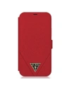 Etui Guess GUFLBKP12LVSATMLRE Apple iPhone 12 Pro Max vörös/red könyv Saffiano
