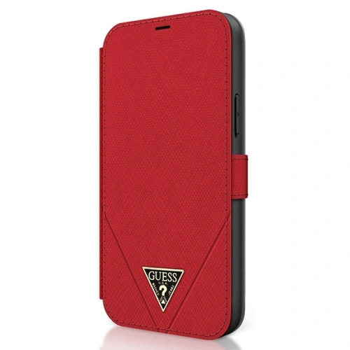 Kup Guess Apple Tasche GUFLBKP12LVSATMLRE iPhone 12 Pro Max rot/rot Buch Saffiano - GUE779RED - {ean13} - Sklep Home Screen