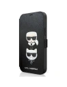 Etui Karl Lagerfeld KLFLBKP12SSAKICKCBK Apple iPhone 12 mini černý/black book Saffiano Karl & Choupette