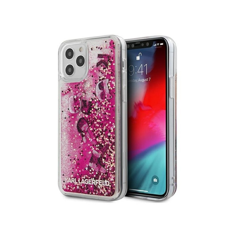 Kup Etui Karl Lagerfeld KLHCP12LROPI Apple iPhone 12 Pro Max różowy/pink hardcase Glitter Charms - 3700740489178 - KLD415PNK - Homescreen.pl