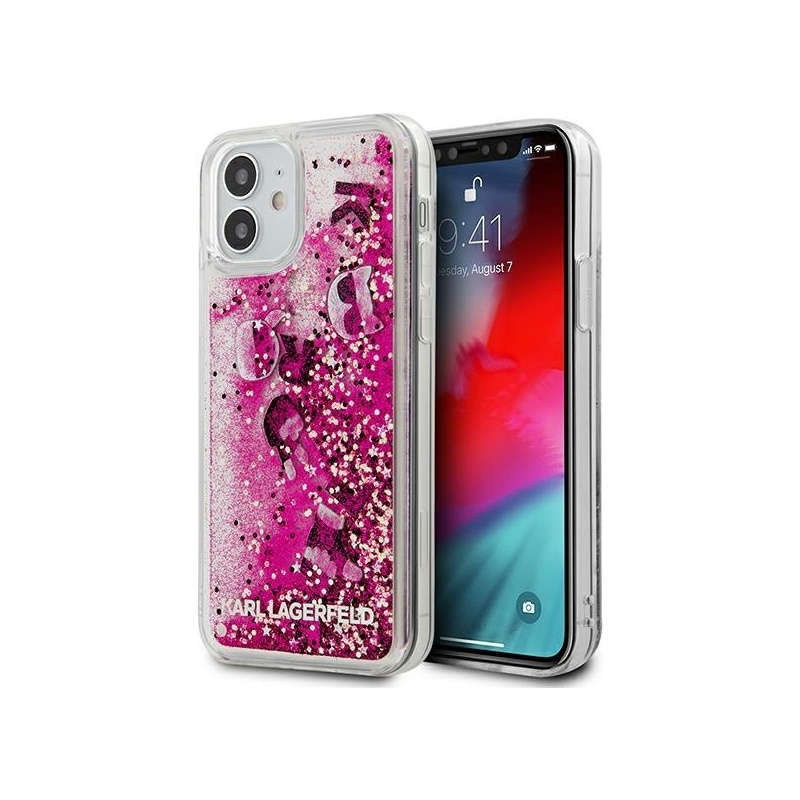Kup Etui Karl Lagerfeld KLHCP12SROPI Apple iPhone 12 mini różowy/pink hardcase Glitter Charms - 3700740489154 - KLD416PNK - Homescreen.pl