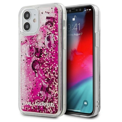 Kup Etui Karl Lagerfeld KLHCP12SROPI Apple iPhone 12 mini růžový/pink hardcase Glitter Charms - KLD416PNK - {ean13} - Sklep Home Screen