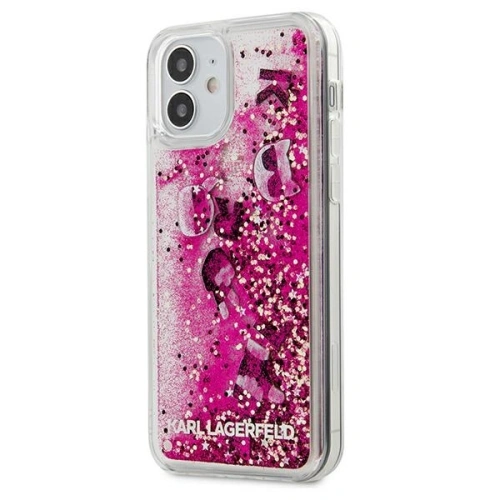 Kup Etui Karl Lagerfeld KLHCP12SROPI Apple iPhone 12 mini rózsaszín/pink kemény tok Glitter Charms - KLD416PNK - {ean13} - Sklep Home Screen