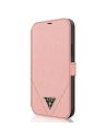 Kup Etui Guess GUFLBKP12SVSATMLPI Apple iPhone 12 mini różowy/pink book Saffiano - GUE784PNK - {ean13} - Sklep Home Screen