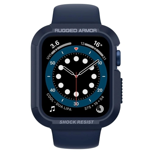 Kup Etui Spigen Rugged Armor Apple Watch 4/5/6/7/SE 44/45mm Námořnická modrá - SPN1389BLU - {ean13} - Sklep Home Screen