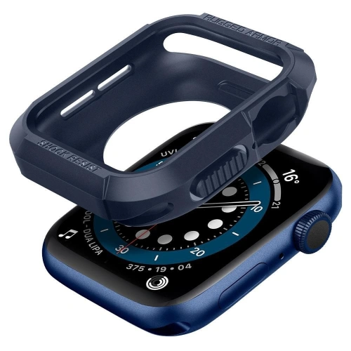 Kup Etui Spigen Rugged Armor Apple Watch 4/5/6/7/SE 44/45mm Námořnická modrá - SPN1389BLU - {ean13} - Sklep Home Screen