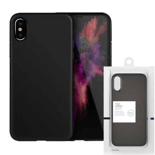 Kup Case Benks Magic Lollipop iPhone XS/X 5.8 Solid Schwarz - BKS178BLK - {ean13} - Sklep Home Screen
