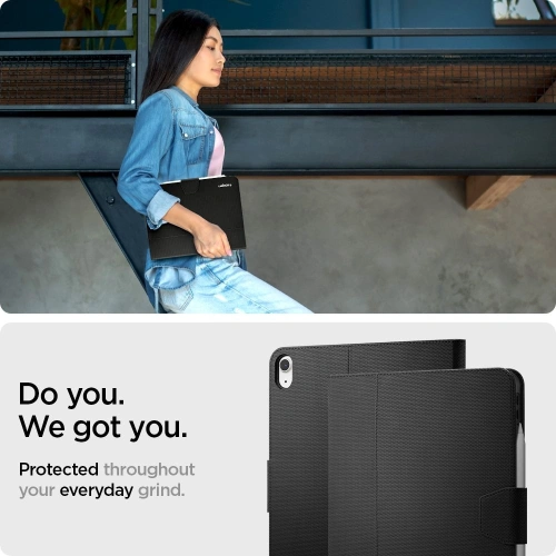Kup Spigen Apple Tasche Liquid Air Folio iPad Air 10.9 2020/2022 (4. & 5. Generation) / iPad Air 11 2024 (6. Generation) Schwarz - SPN1394BLK - {ean13} - Sklep Home Screen