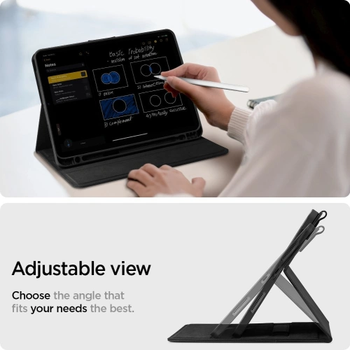 Kup Spigen Apple Tasche Liquid Air Folio iPad Air 10.9 2020/2022 (4. & 5. Generation) / iPad Air 11 2024 (6. Generation) Schwarz - SPN1394BLK - {ean13} - Sklep Home Screen