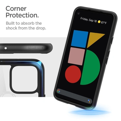 Kup Etui Spigen Ultra Hybrid Google Pixel 5 Matt Fekete - SPN1396BLK - {ean13} - Sklep Home Screen