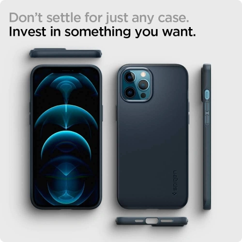 Kup Etui Spigen Thin Fit Apple iPhone 12 Pro Max Metal Slate - SPN1403MTL - {ean13} - Sklep Home Screen