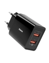 Încărcător rapid de rețea Baseus Speed Mini, PD + QC 3.0 18W (negru)