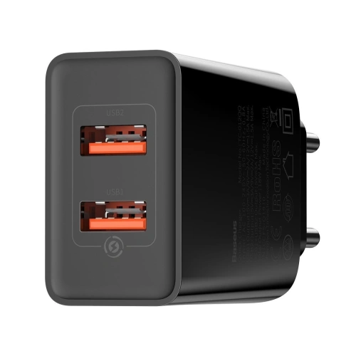 Kup Rychlá síťová nabíječka Baseus Speed Mini, PD + QC 3.0 18W (černá) - BSU1962BLK - {ean13} - Sklep Home Screen