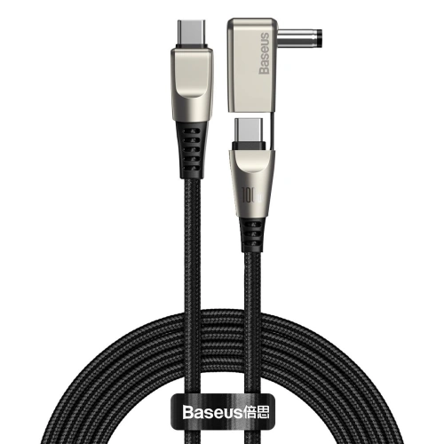 Kup Baseus 5.5x2.5mm2-in-1-Kabel Flash Series, USB-C auf USB-C / DC-Netzstecker, 100W, 2m (schwarz) - BSU1964BLK - {ean13} - Sklep Home Screen