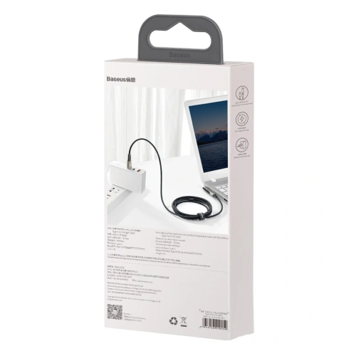 Kup Baseus 5.5x2.5mm2-in-1-Kabel Flash Series, USB-C auf USB-C / DC-Netzstecker, 100W, 2m (schwarz) - BSU1964BLK - {ean13} - Sklep Home Screen
