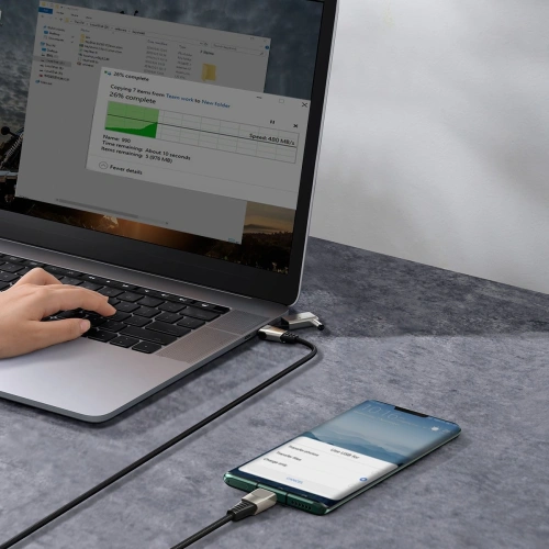 Kup Kabel 2w1 Baseus Flash Series, USB-C do USB-C / konektor napájení DC 5.5x2.5mm, 100W, 2m (černý) - BSU1964BLK - {ean13} - Sklep Home Screen