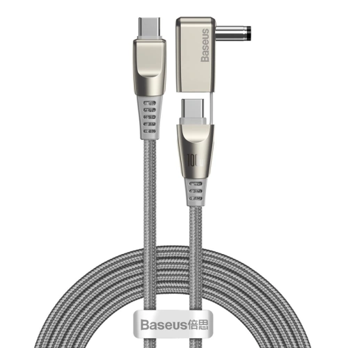 Kup Baseus 5.5x2.5mm2-in-1-Kabel Flash Series, USB-C auf USB-C / DC-Netzstecker, 100W, 2m (grau) - BSU1965GRY - {ean13} - Sklep Home Screen