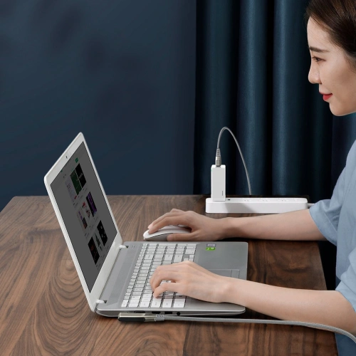 Kup Kabel 2w1 Baseus Flash Series, USB-C do USB-C / wtyk zasilania DC 5.5x2.5mm, 100W, 2m (szary) - BSU1965GRY - {ean13} - Sklep Home Screen