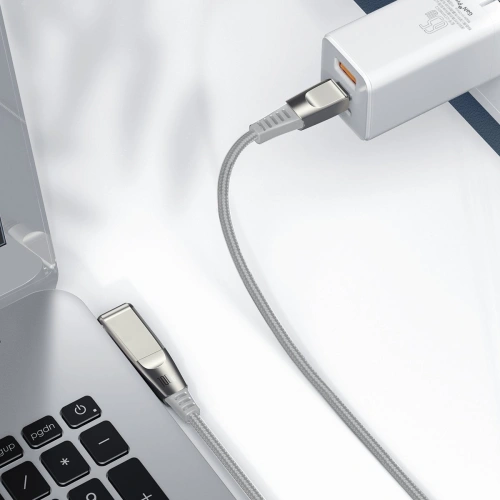 Kup Baseus 5.5x2.5mm2-in-1-Kabel Flash Series, USB-C auf USB-C / DC-Netzstecker, 100W, 2m (grau) - BSU1965GRY - {ean13} - Sklep Home Screen