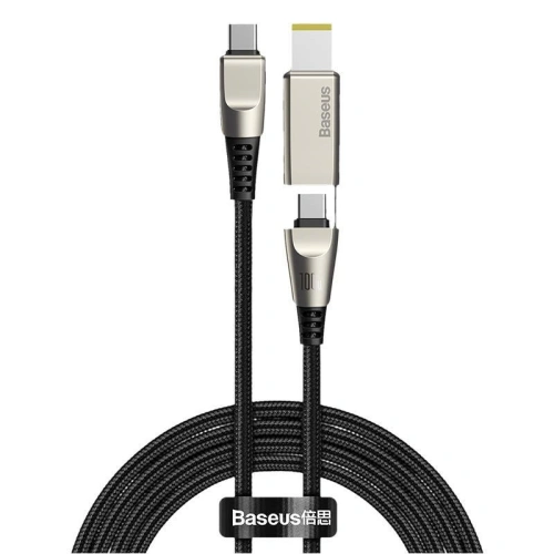 Kup Cablul 2w1 Baseus Flash Series, USB-C la USB-C / conector Lenovo, 100W, 2m (negru) - BSU1966BLK - {ean13} - Sklep Home Screen