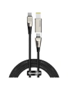 Baseus Flash Series Fast Charging Data Cable with Square Lenovo Head Type-C to C+DC 100W 2m Black