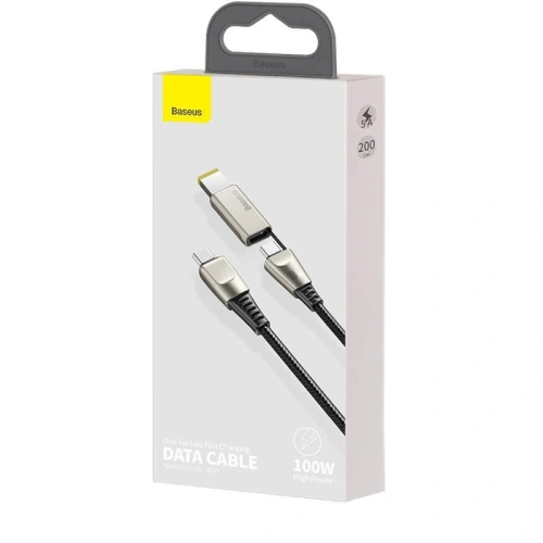 Kup Kabel 2w1 Baseus Flash Series, USB-C do USB-C / konektor Lenovo, 100W, 2m (černý) - BSU1966BLK - {ean13} - Sklep Home Screen