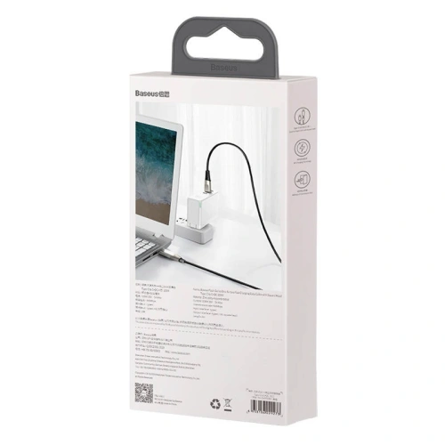 Kup Kabel 2w1 Baseus Flash Series, USB-C do USB-C / wtyczka Lenovo, 100W, 2m (czarny) - BSU1966BLK - {ean13} - Sklep Home Screen