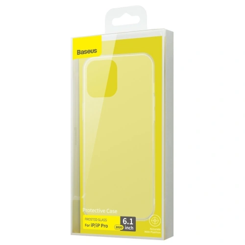 Kup Etui Baseus Frosted Glass Case Apple iPhone 12/12 Pro (biały) - BSU1976WHT - {ean13} - Sklep Home Screen