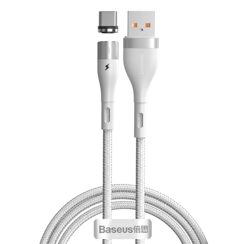 Kup Baseus Magnetisches USB - USB-C Kabel Zink 3A 1m (weiß) - BSU1977WHT - {ean13} - Sklep Home Screen