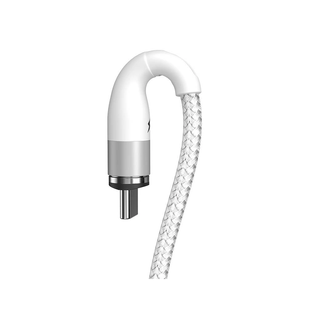 Kabel magnetyczny USB - USB-C Baseus Zinc 3A 1m (biały)