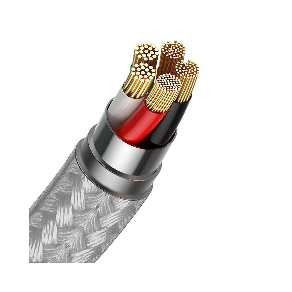 Kabel magnetyczny USB - USB-C Baseus Zinc 3A 1m (biały)