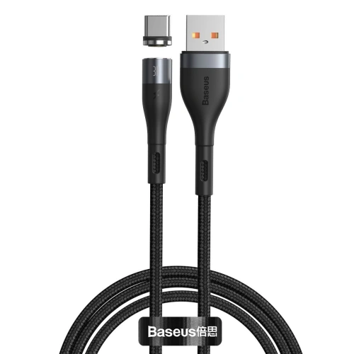 Kup Baseus Magnetisches USB - USB-C Kabel Zink 3A 1m (schwarz) - BSU1978BLK - {ean13} - Sklep Home Screen