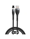Baseus Magnetisches USB - Micro USB Kabel Zink 2.1A 1m (schwarz)