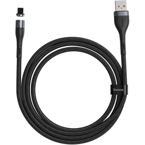 Kabel magnetický USB - Micro USB Baseus Zinc 2.1A 1m (černý)