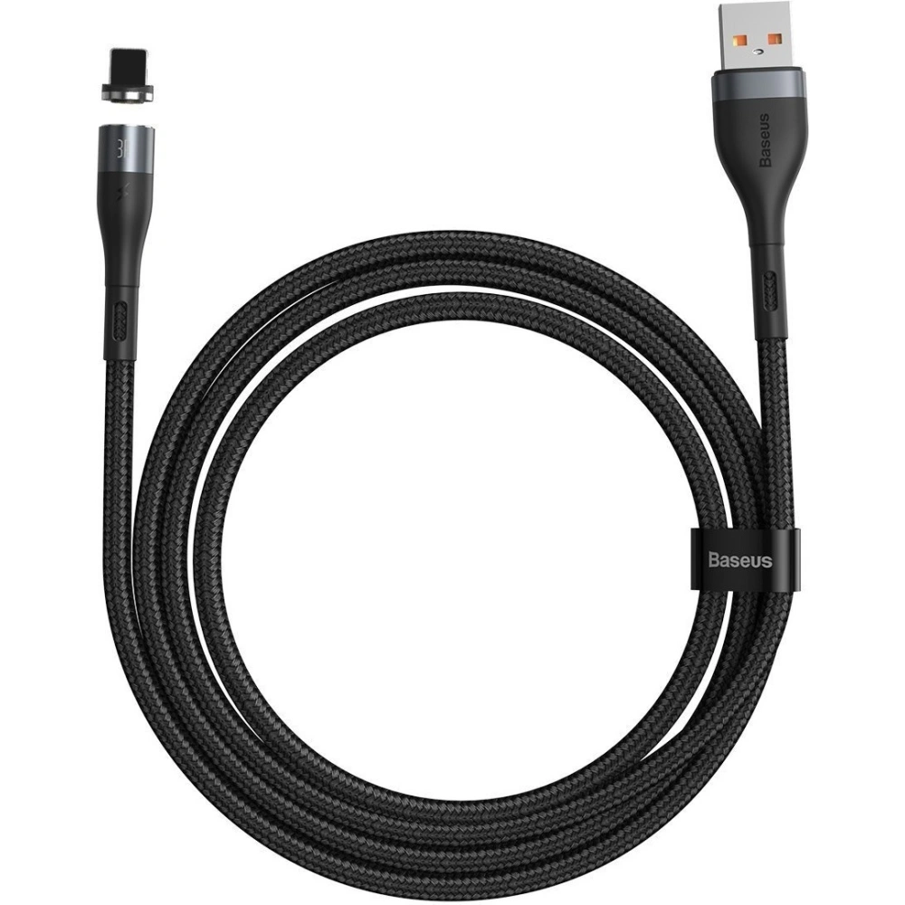 Kabel magnetyczny USB - Micro USB Baseus Zinc 2.1A 1m (czarny)