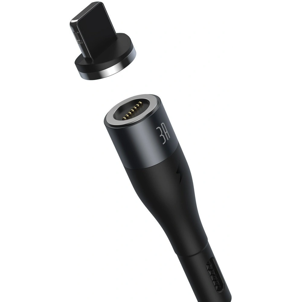 Kabel magnetyczny USB - Micro USB Baseus Zinc 2.1A 1m (czarny)